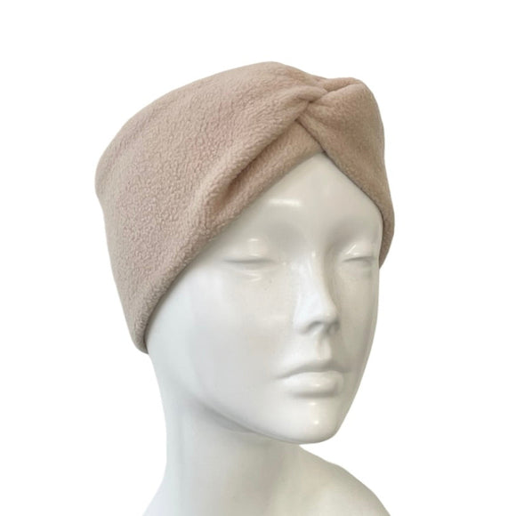 Beige Fleece Headband