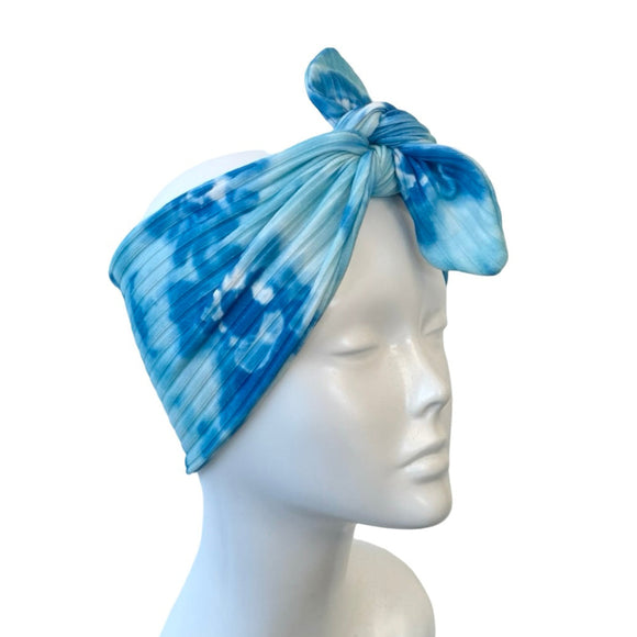 Blue Tie Dye Pin Up Bandana