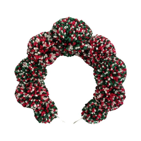 Christmas Colour Pom Pom Headband Crown