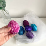 Colourful Velvet Easter Eggs