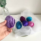 Colourful Velvet Easter Eggs