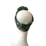 Dark Green Christmas Chain Knot Headband