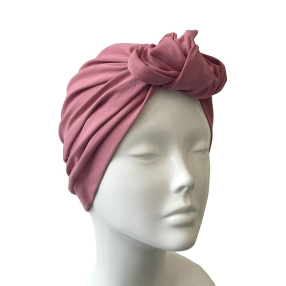 Dusky Pink Cotton Head Scarf 