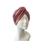 Dusky Pink Velvet Vintage Style Twisted Hair Turban