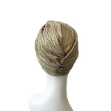 Golden Metallic Knit Jersey Front Knot Turban Hat