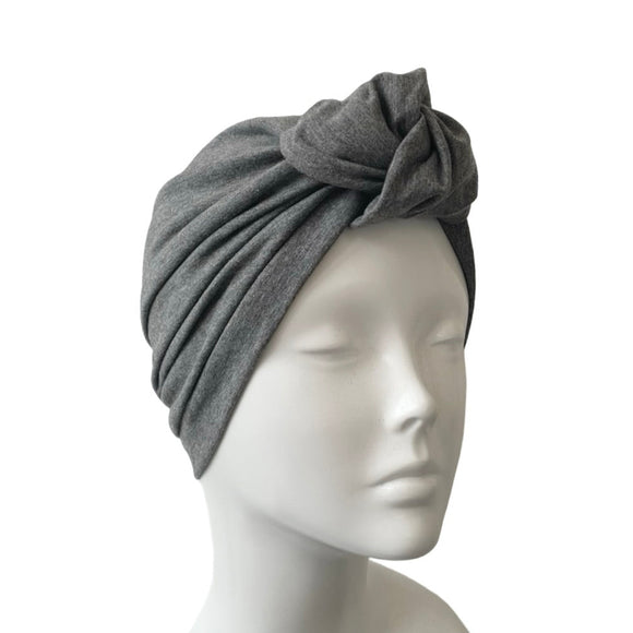 Grey Women's Cotton Turban