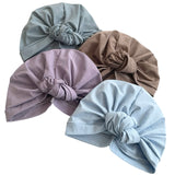 Light Blue Turban Hat for Women