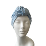 Light Blue Turban Hat for Women