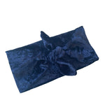 Navy Blue Velvet Headband