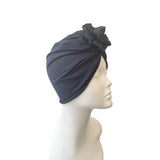 Navy  Rosette Turban