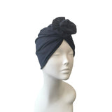 Navy  Rosette Turban