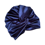 Navy Blue Velvet Vintage Style Twisted Hair Turban