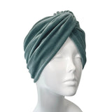 Pastel Mint Soft Elastic Velvet Turban Hat