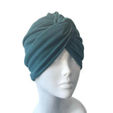 Petrol Blue Turban Head Wrap Hat