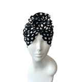 Polka Dot Retro Rosette Turban Hat