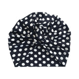 Polka Dot Retro Rosette Turban Hat 