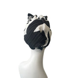 Pre Tied Plisse Jersey Bow Turban