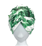 Leaf and Flower Print Turban Bundle