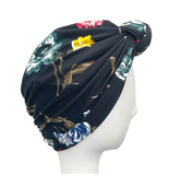 Leaf and Flower Print Turban Bundle