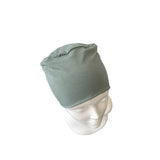 Dusky Mint Soft Seamless Bamboo Turban Beanie Hat with Detachable Headband