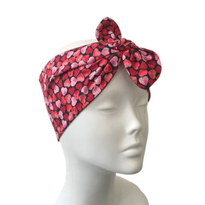 Small Heart Tie Up Headband