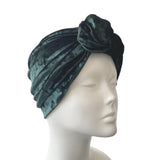 Soft Cozy Teal Blue Green Turban Head Wrap