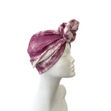 Wine and Pink Tie Dye Prettied Turban