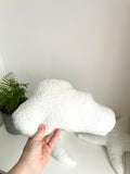 White Boucle Cloud, Moon, and Star Pillow Set