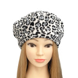 White and Black Cheetah Soft Cosy Hat