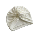 White Jersey Pre Tied Turban Hat