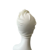 White Jersey Pre Tied Turban Hat