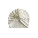 White Jersey Pre Tied Turban Hat