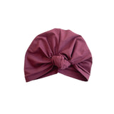 Wine Red Knotted Turban Hat Head Wrap