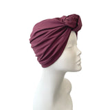 Wine Red Knotted Turban 