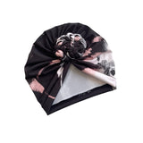 Black Patterned Chain Knot Head Wrap