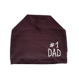 Hand Painted Number One Dad Black Slouch Jersey Hat