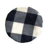 Checkered Warm Winter Fleece Beret Hat