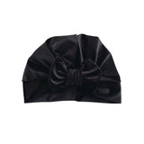 Black Luxury Velvet Retro Bow Turban