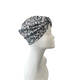 Black and White UV Coated Turban 