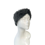 Grey Faux Fur Winter Headband for Women