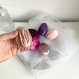 Velvet Easter Eggs Pink and Purple