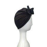 Black Rosette Turban for Women