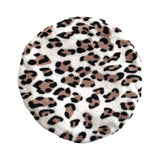 White and Brown Leopard Soft Beret Hat 