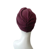 Wine Red Knotted Turban 