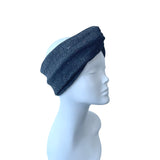 Grey Speckled Knit Autumn Ear Warmer