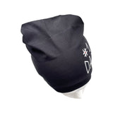 Hand Painted Number One Dad Black Slouch Jersey Hat