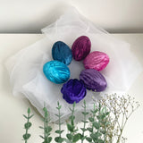 Colourful Velvet Easter Eggs