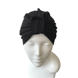 Black front knot turban