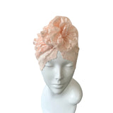 Pink Thin Lace Prettied Turban Head Scarf