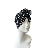 Polka Dot Retro Rosette Turban Hat